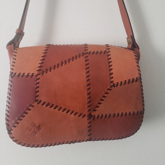Patricia Nash Leather Patched Work Dante  Bag - Picture 4 of 16